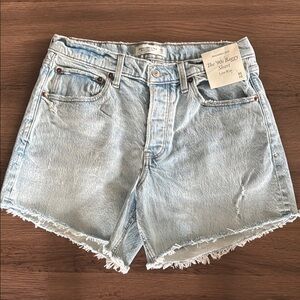 Abercrombie & Fitch Light Blue Jean Shorts